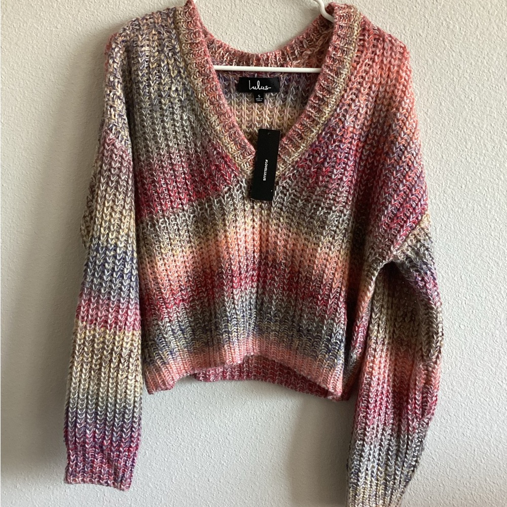Lulu's Multicolor Knit Sweater